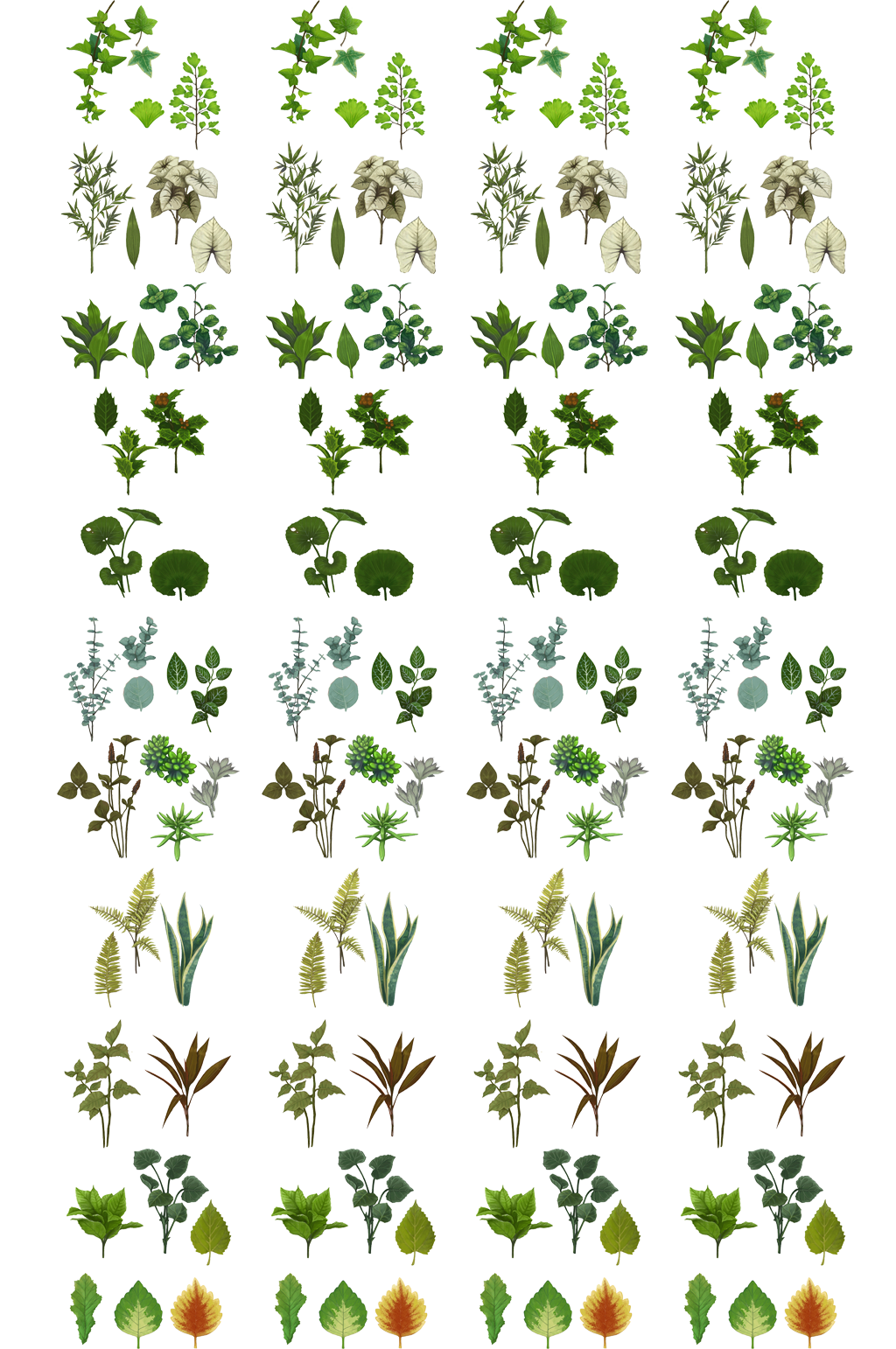 绿植树叶免抠素材.png素材