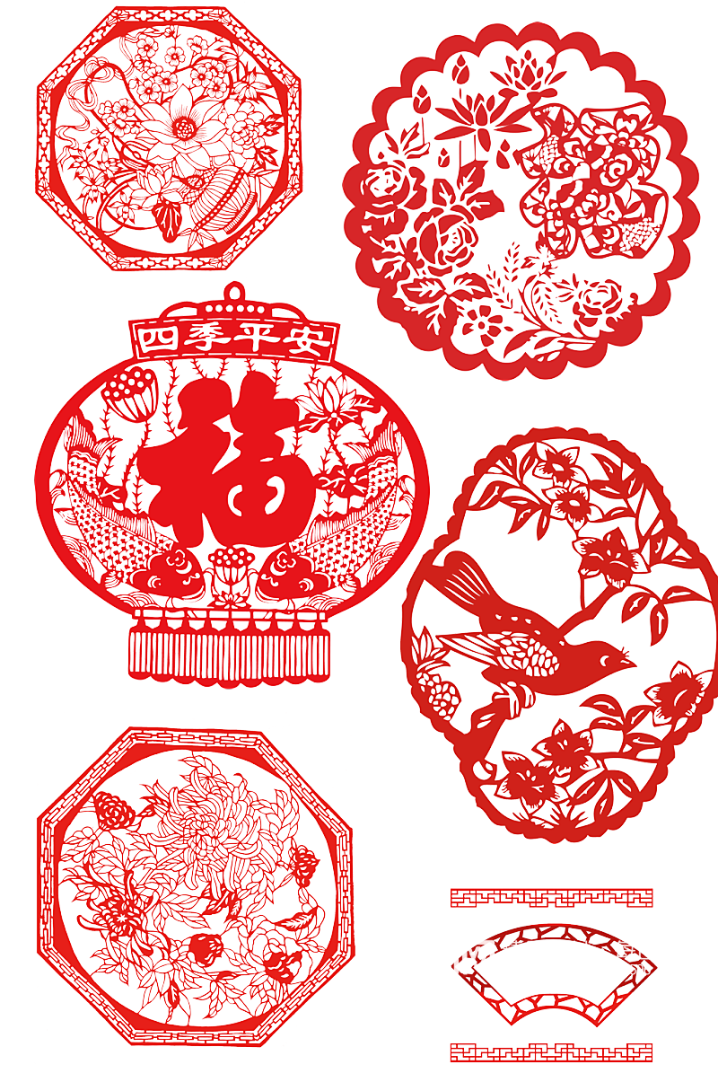 国潮窗花剪纸.png素材