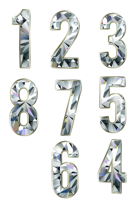 钻石文字设计png元素-众图网