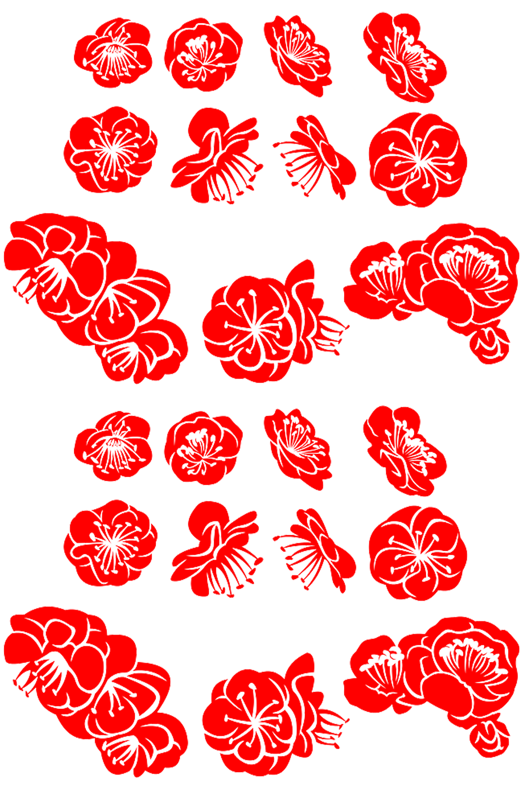 国潮免抠花卉.png素材