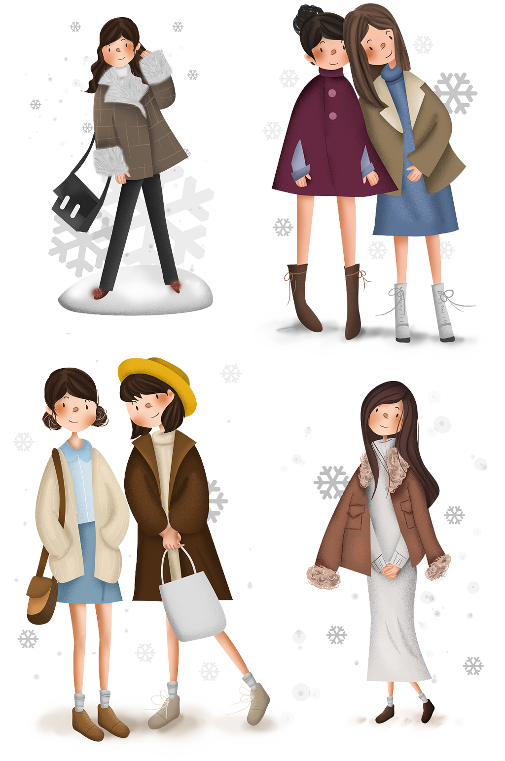 扁平人物插画.png素材