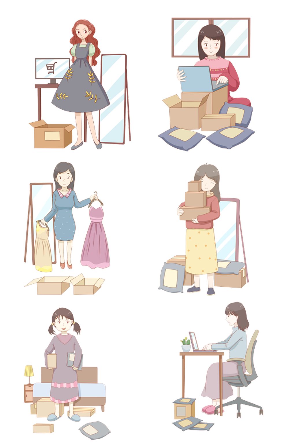 电商发货.png素材