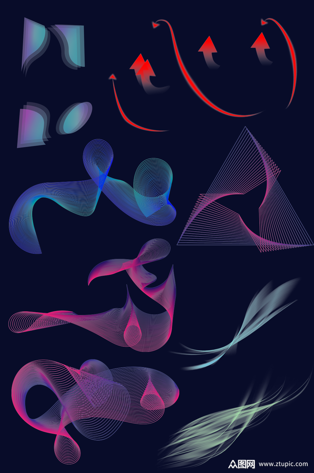 抽象高清线条素材