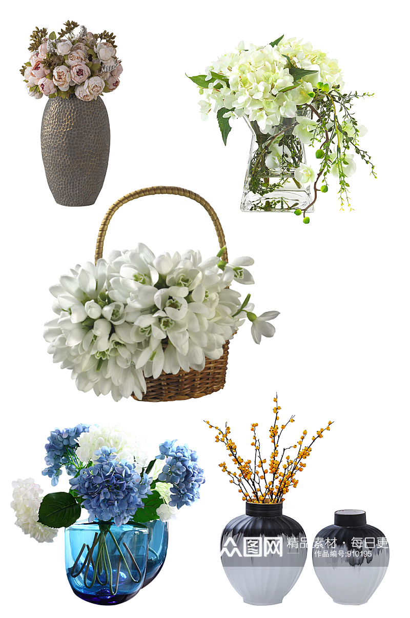花卉简约瓷器下载素材