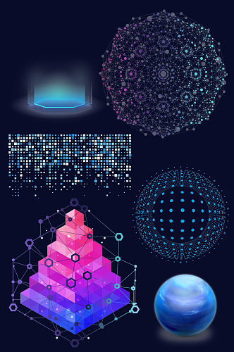 科技背景装饰素材