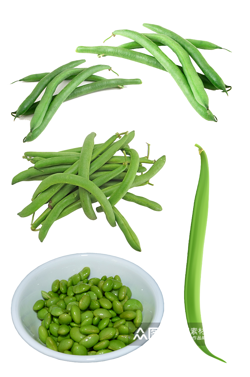 蔬菜四季豆绿色健康素材