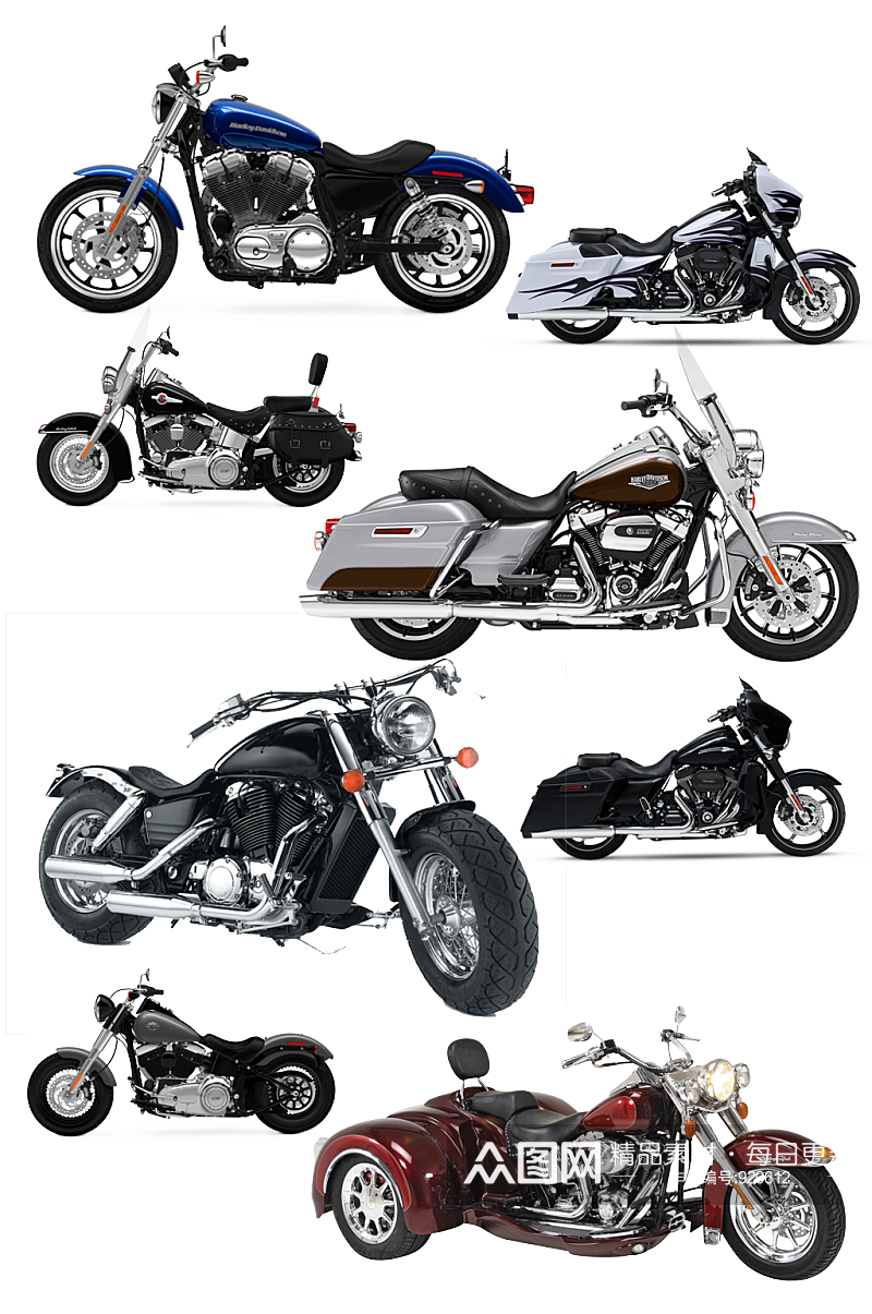 摩托车行高清素材 交通工具设计元素素材
