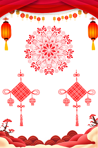 春节免抠装饰素材