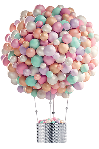 温馨彩色气球免抠素材