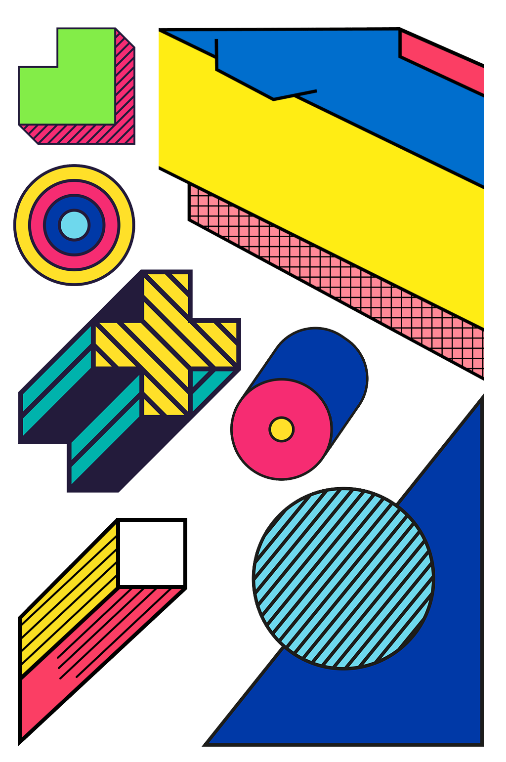 孟菲斯元素装饰素材