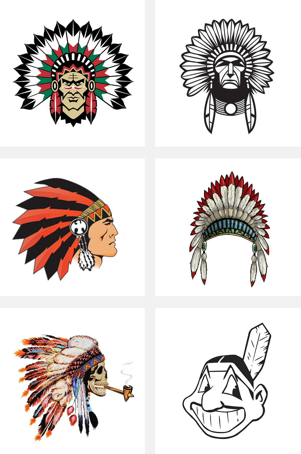 印第安人头饰元素