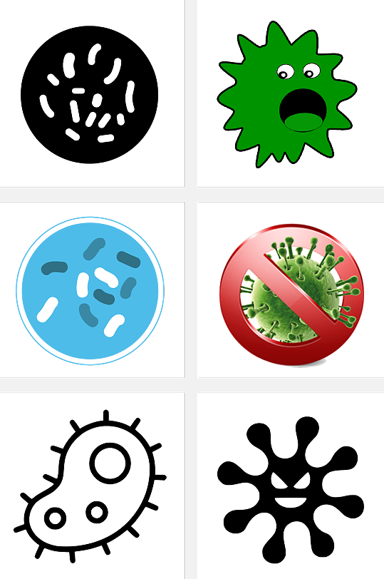 生物细菌插画素材