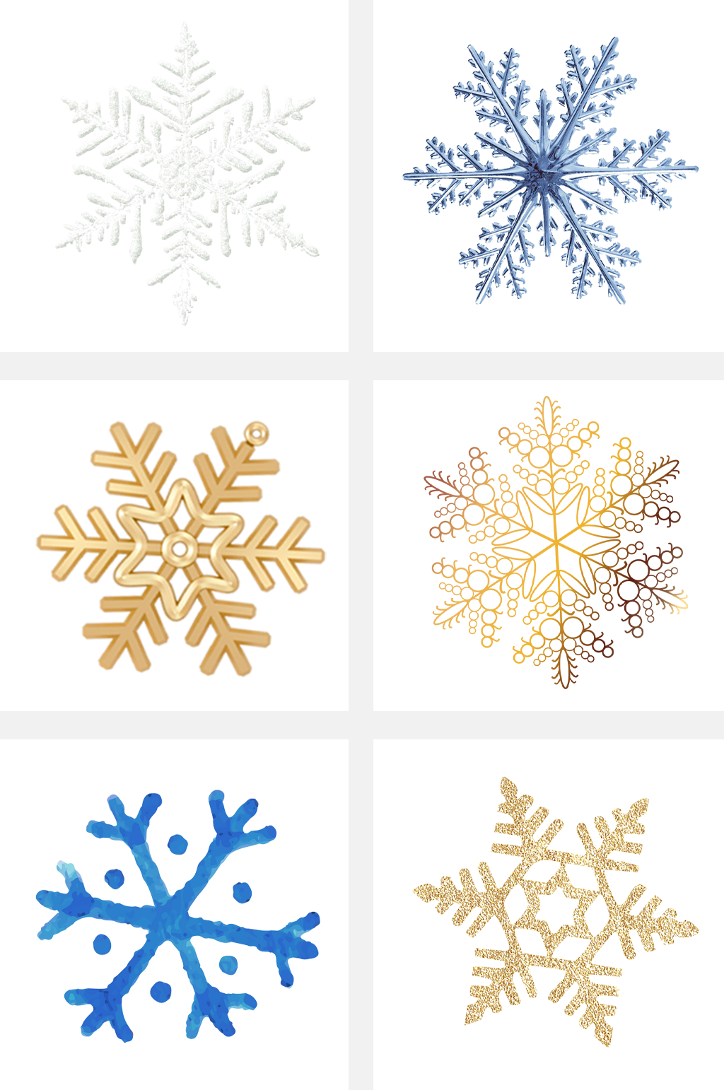 圣诞装饰雪花飘浮素材素材