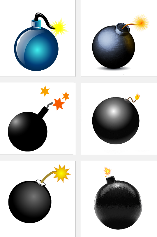 卡通地雷装饰素材