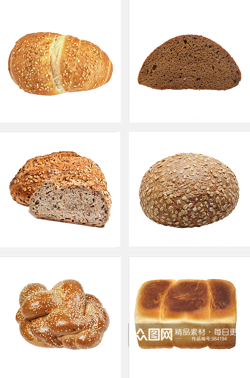 烘焙面包高清甜点素材