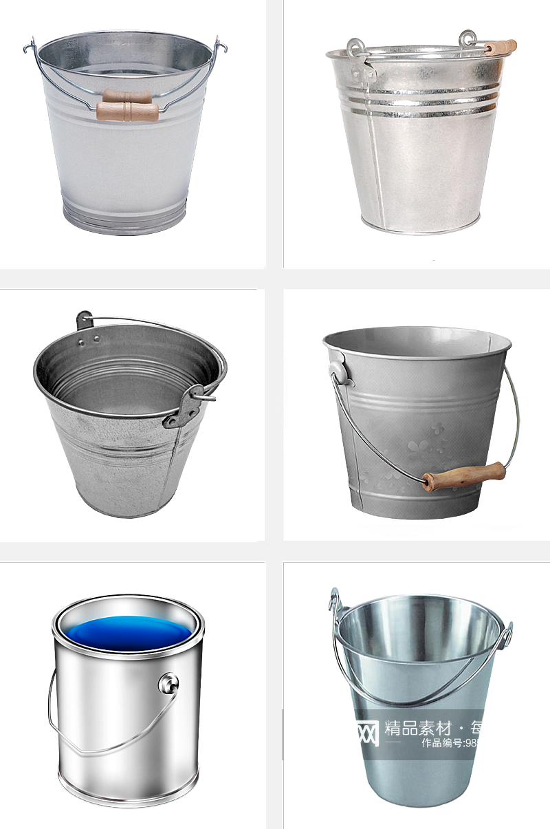 铁桶高清家用元素素材
