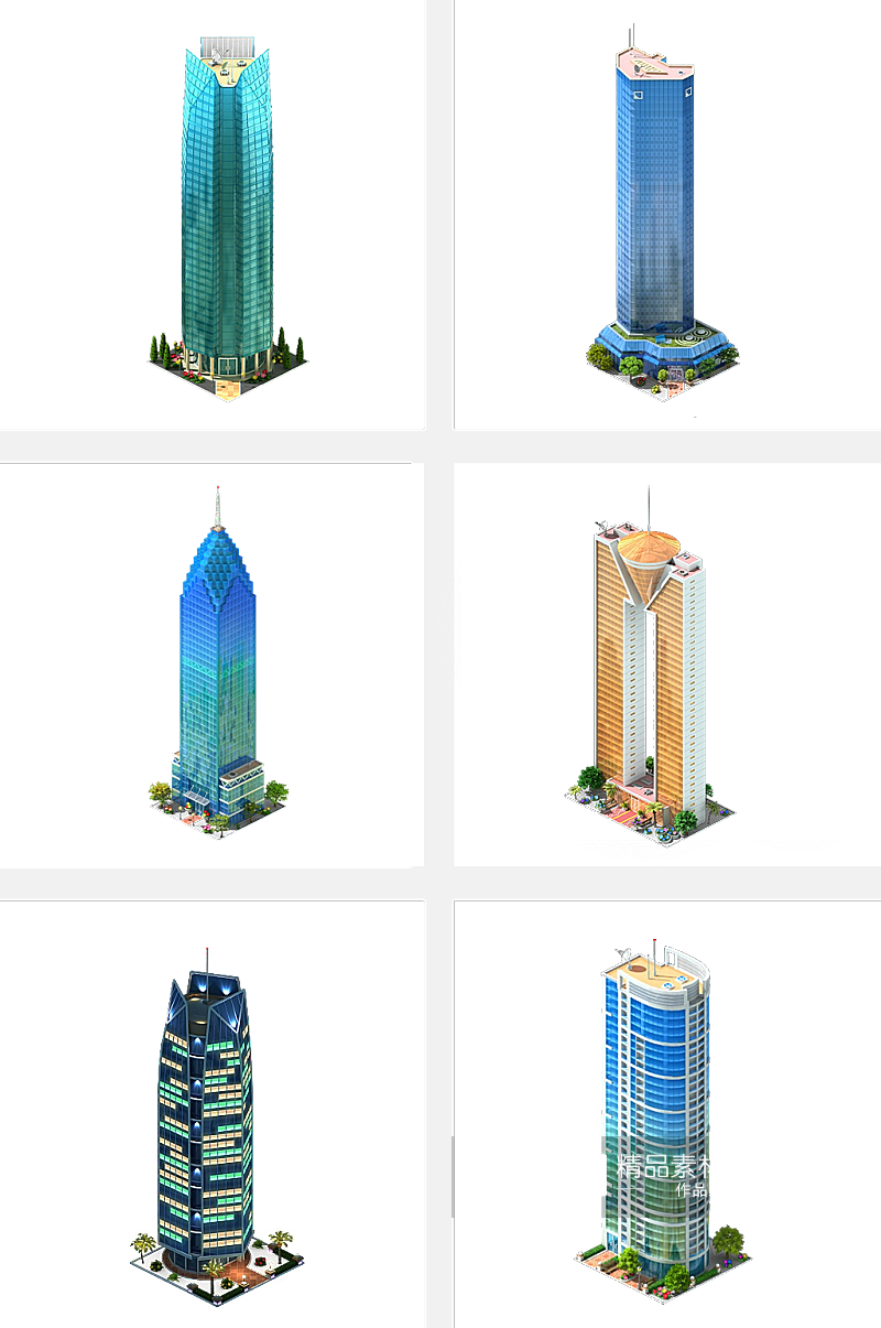 高清建筑楼房素材素材