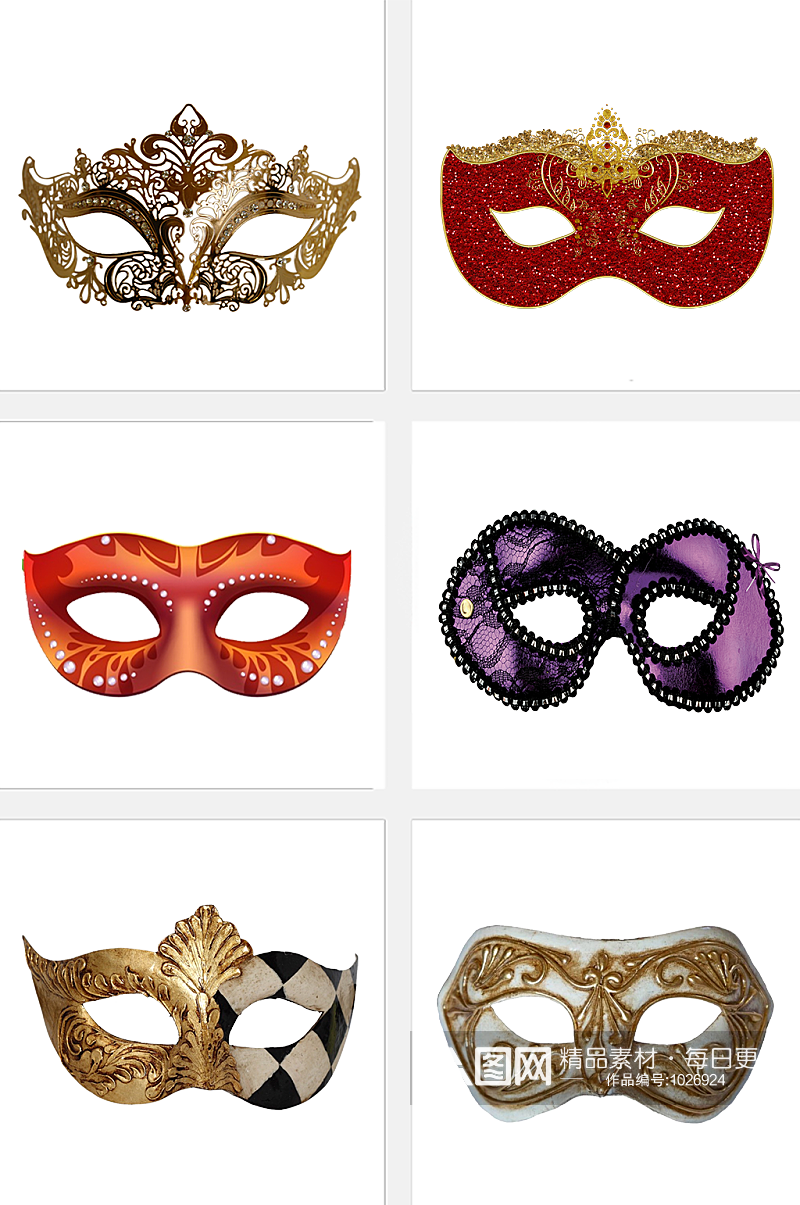面具眼罩装饰素材素材