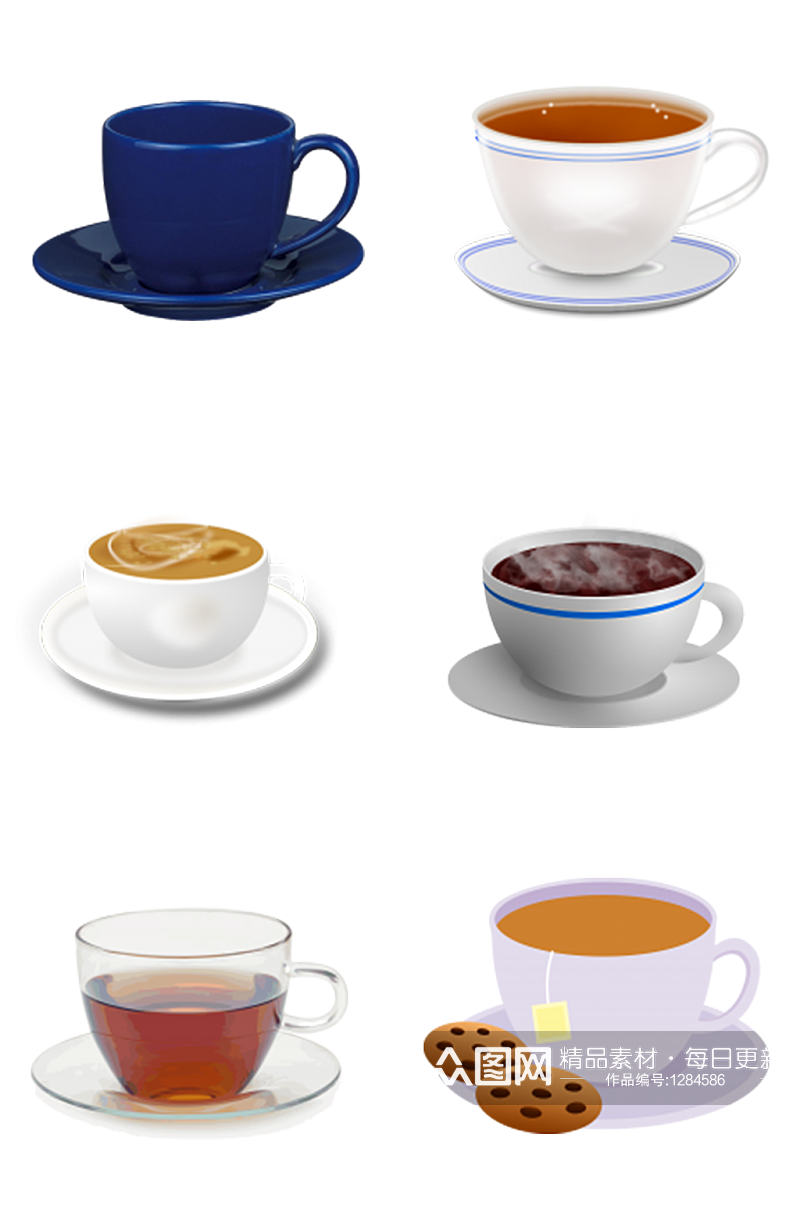 饮料咖啡茶水装饰素材