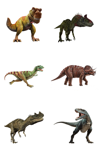 巨型恐龙种类素材