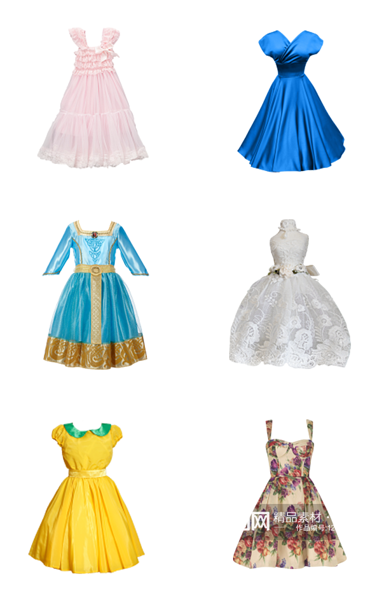 儿童夏季裙子款式素材