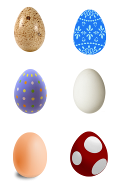 彩蛋鸡蛋蛋类素材