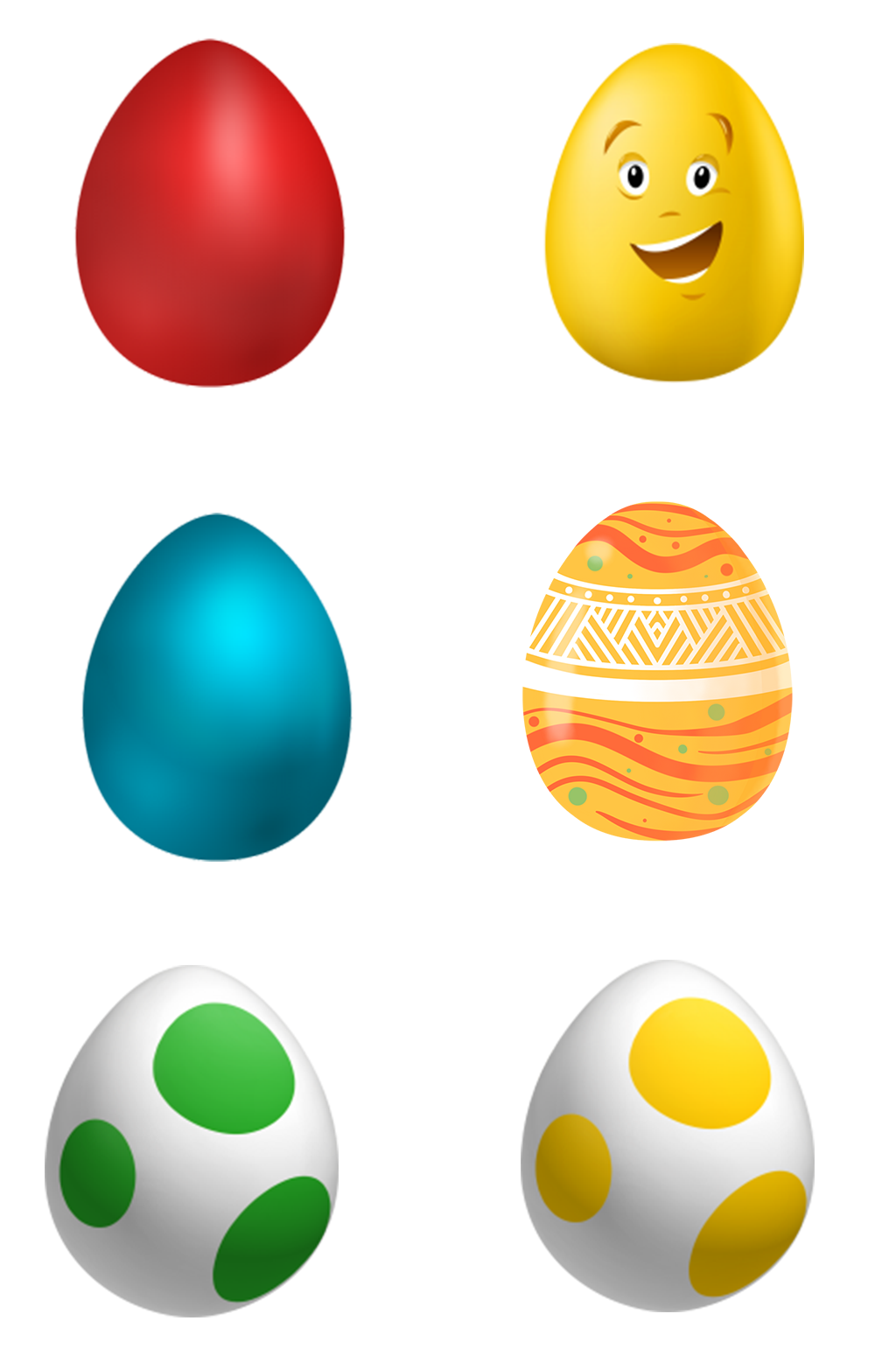 手绘彩蛋装饰素材