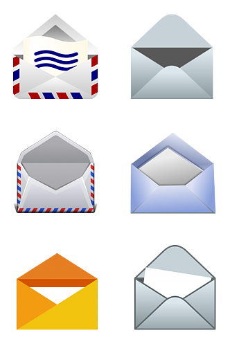 邮件信封图标素材