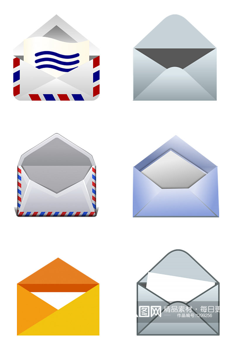 邮件信封图标素材素材