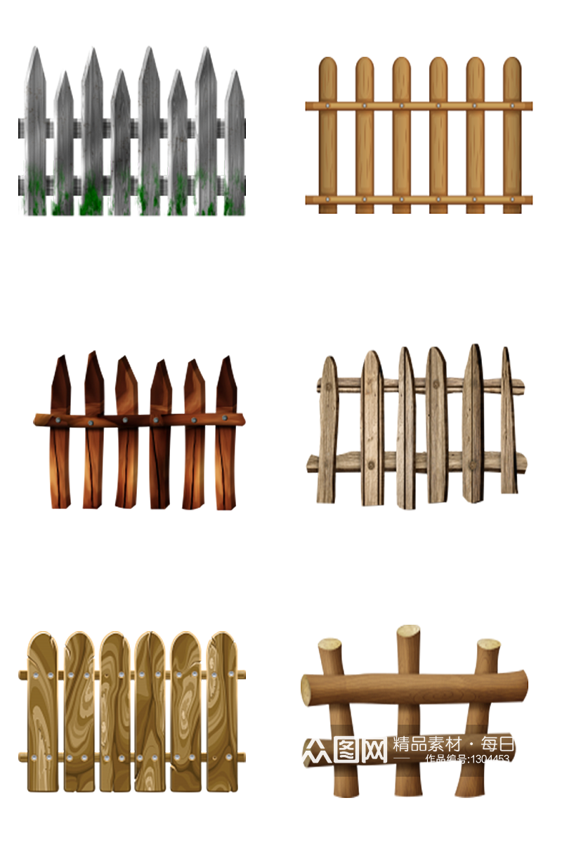 围挡篱笆木头围挡竹篱笆素材素材