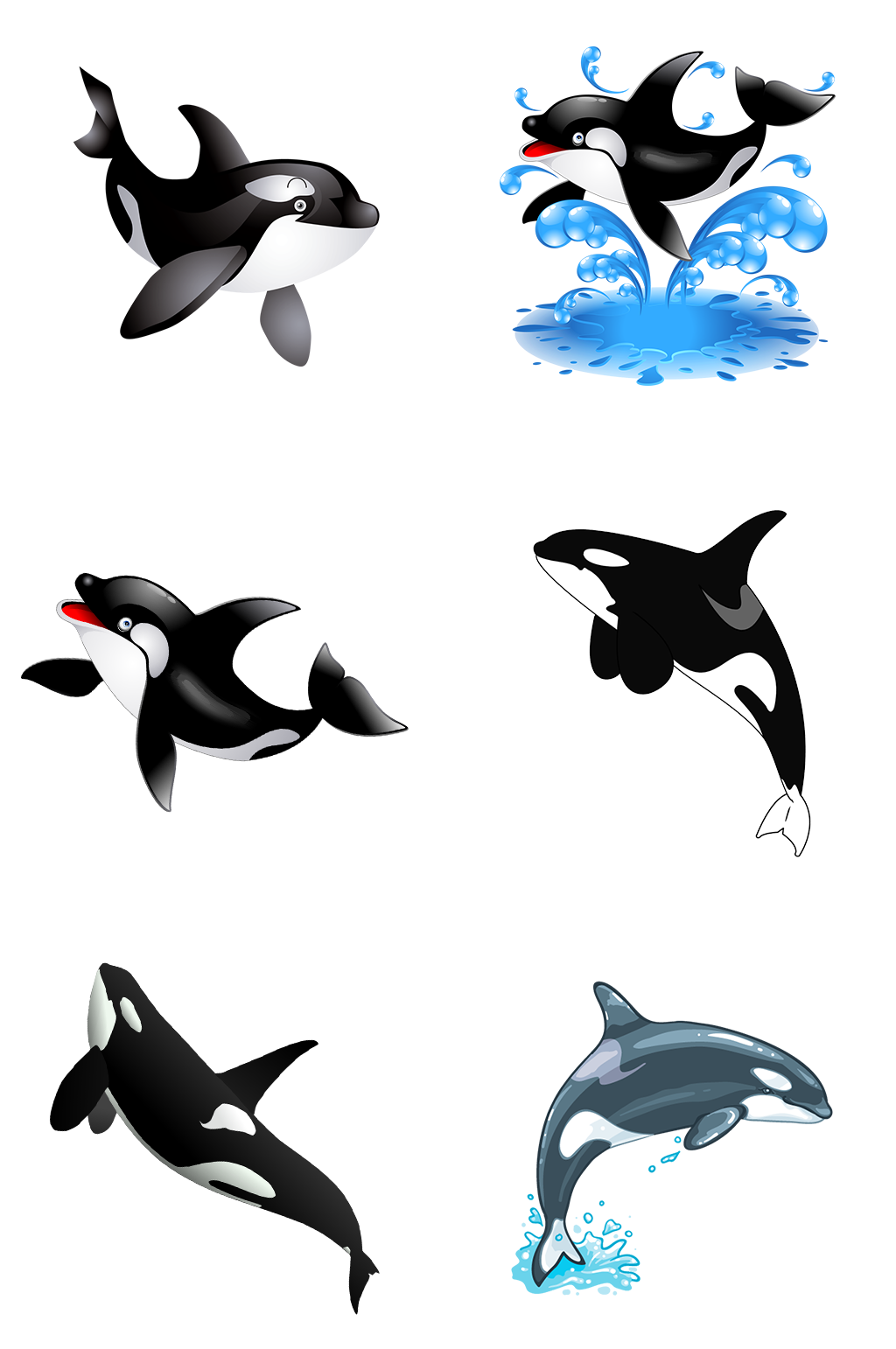 海洋生物鲸鱼海豚素材
