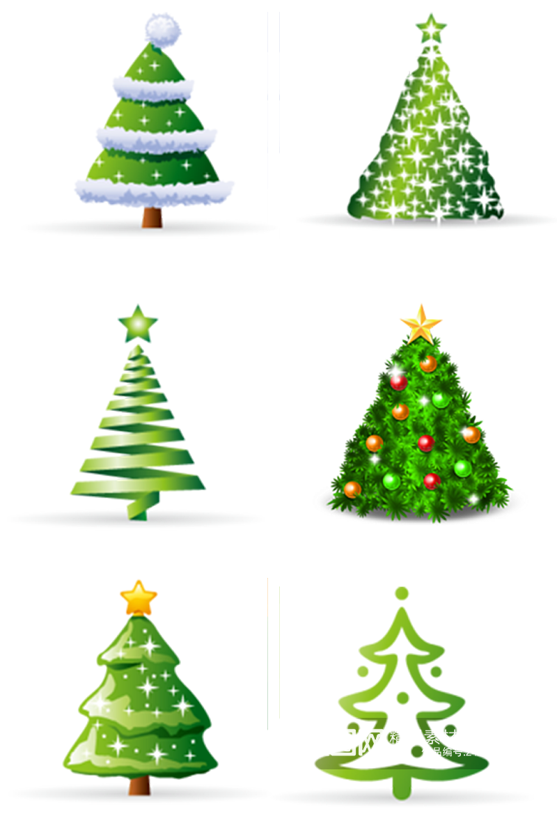 圣诞节圣诞树装饰素材
