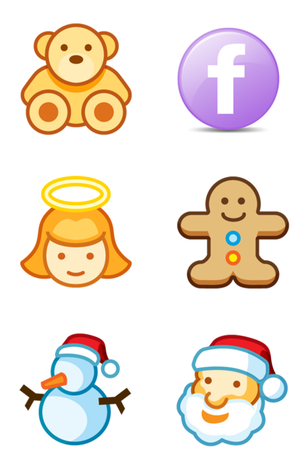 雪人卡通标签贴纸素材