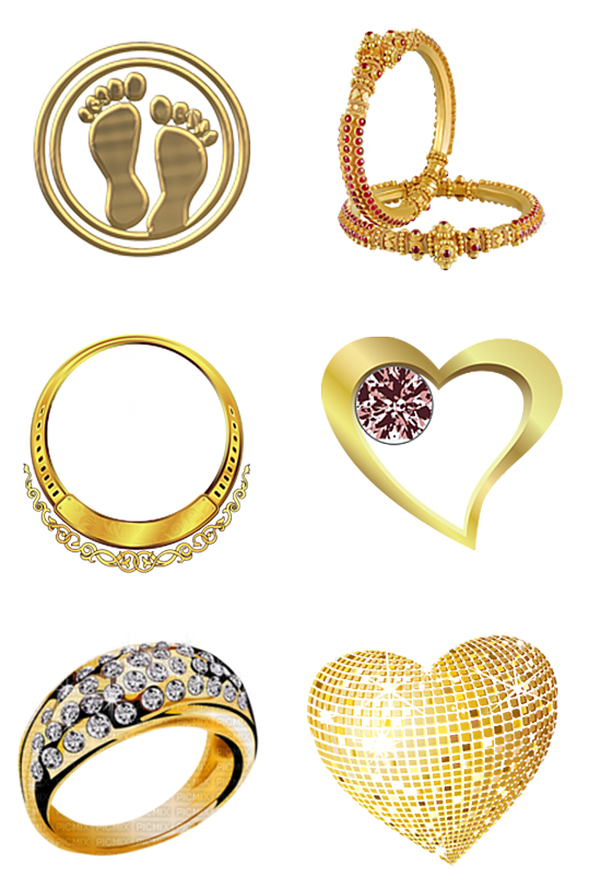 黄金珠宝戒指钻戒