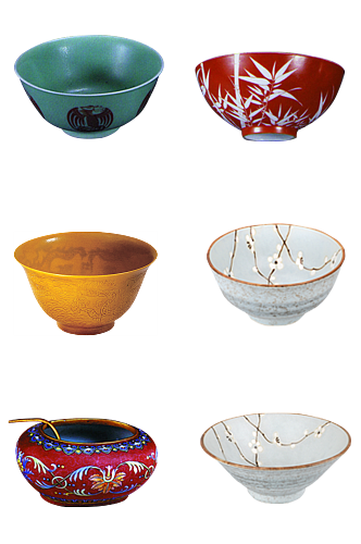 陶瓷饭碗中式古典素材