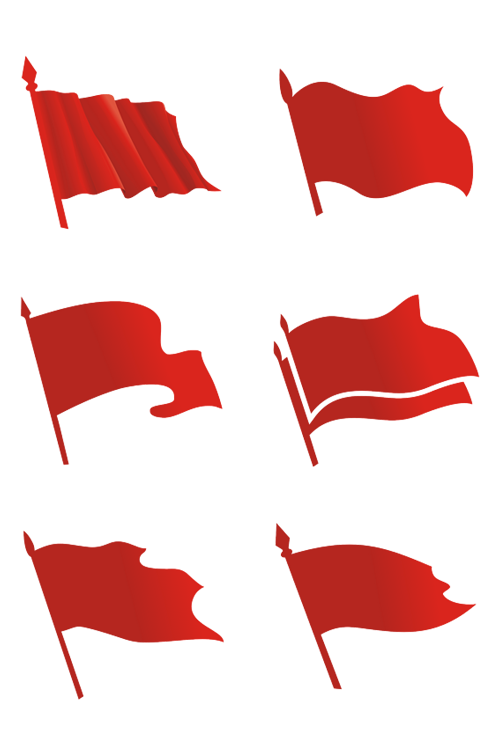 旗帜红旗免抠素材模板下载-编号3318591-众图网