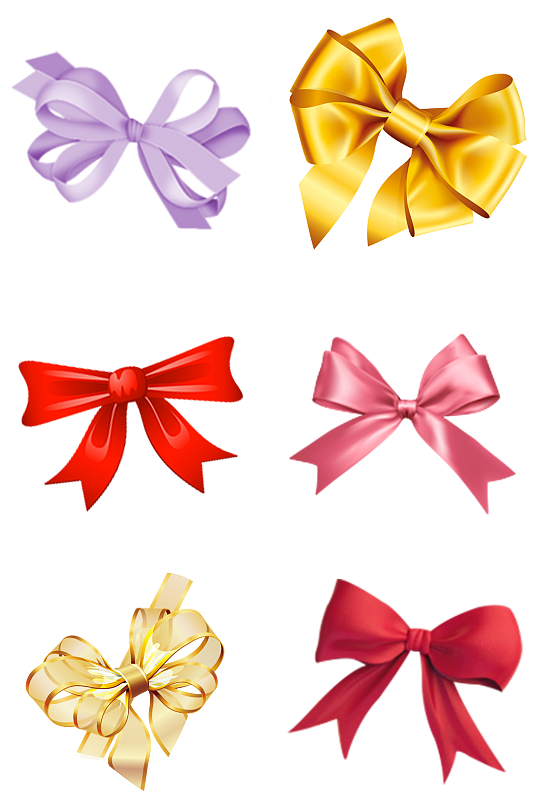 蝴蝶结元素彩色蝴蝶结