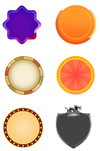 贴纸徽标转盘素材