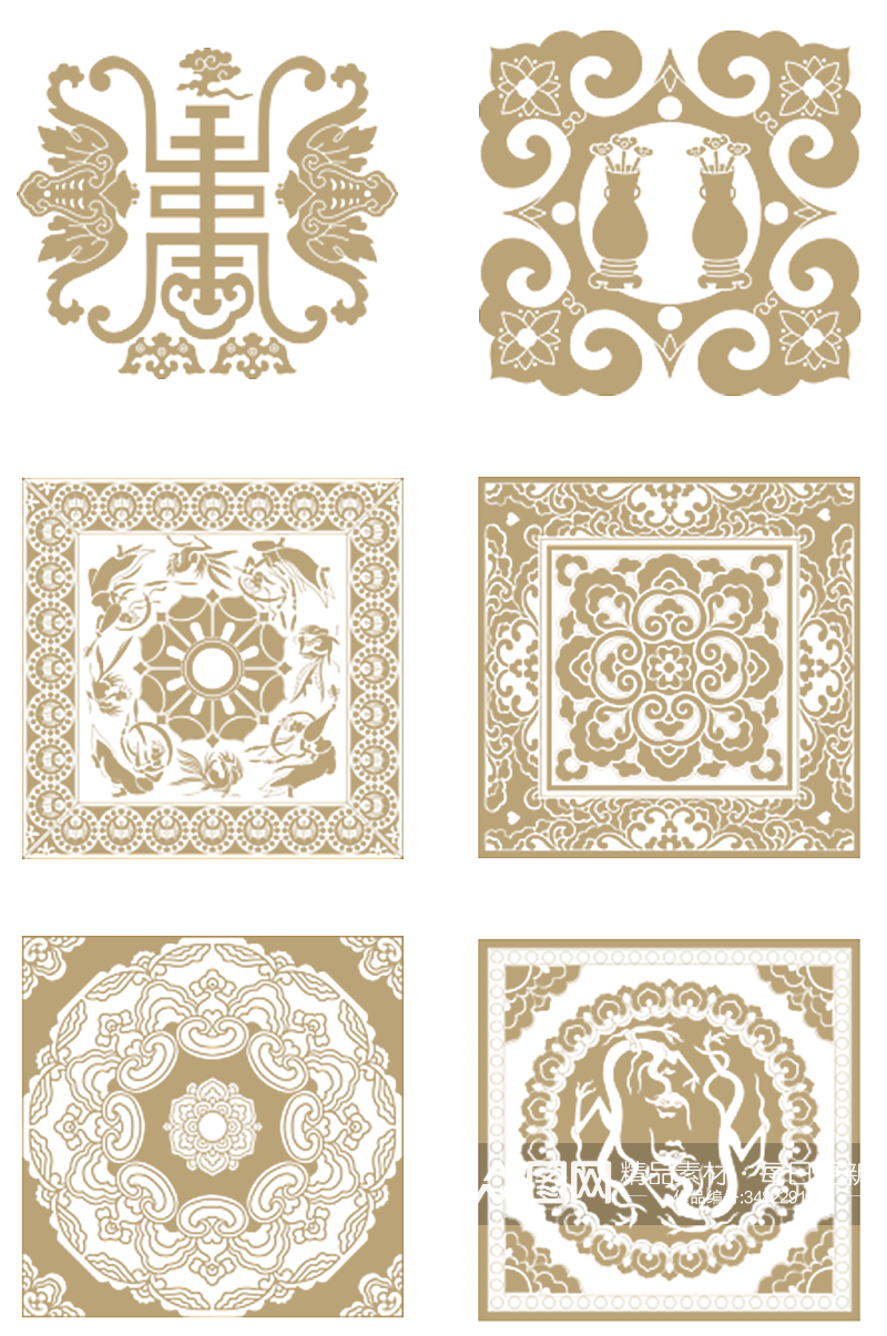 中式国潮纹理底图素材