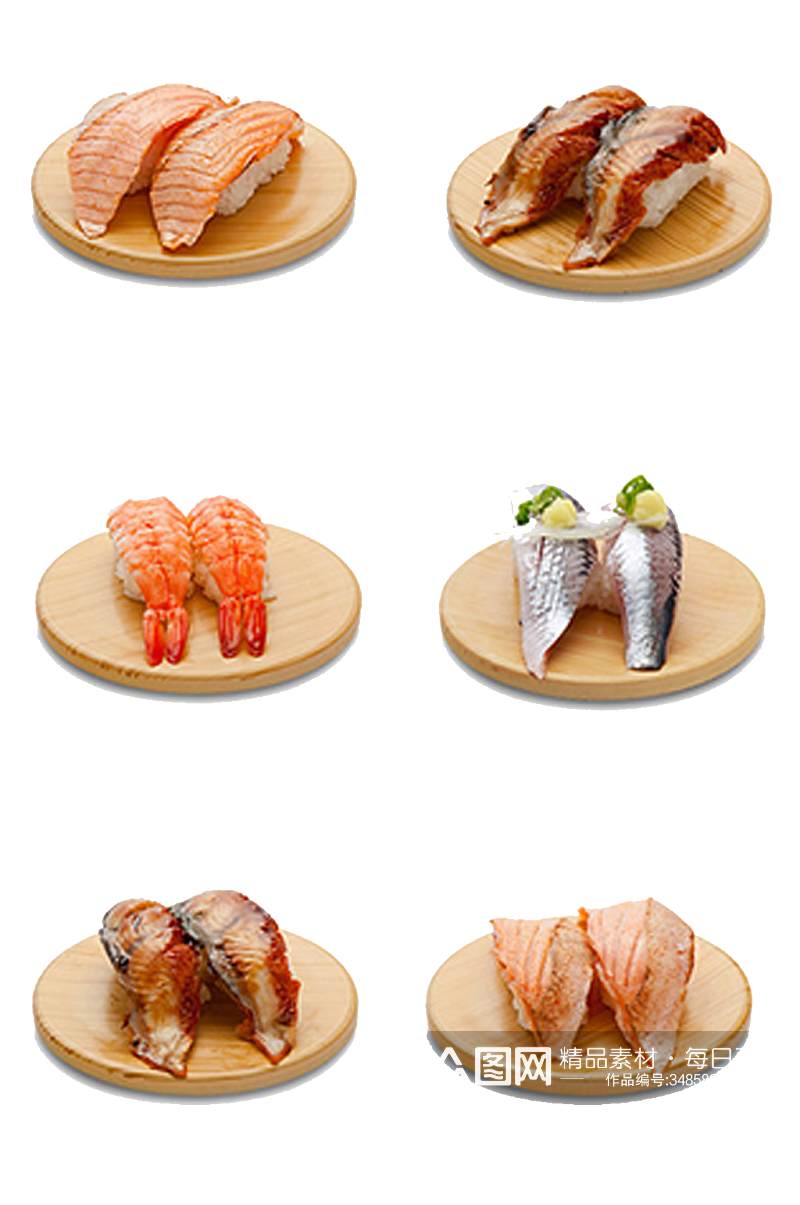 寿司海鲜鱼类虾类素材