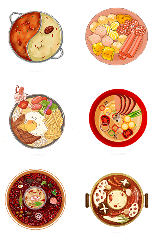 火锅美食小吃餐厅