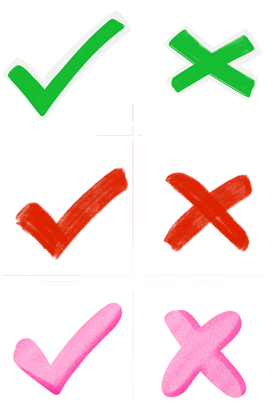 彩笔对错符号下载