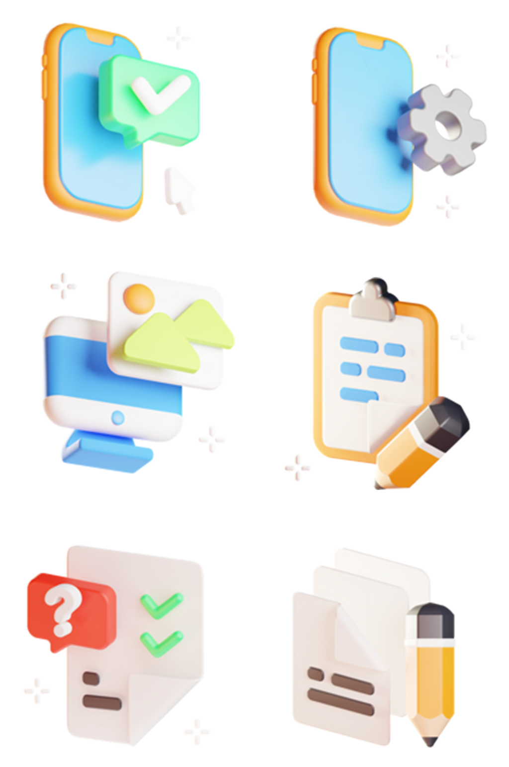 3D立体卡通插画素材素材