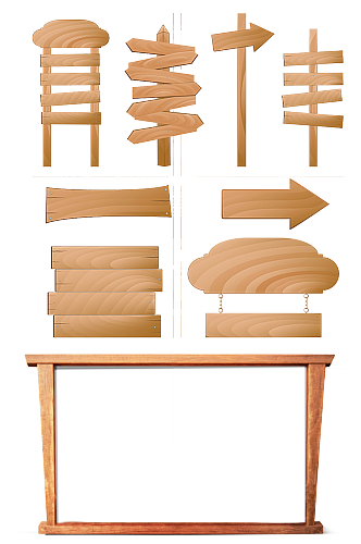 指示牌木头指示牌