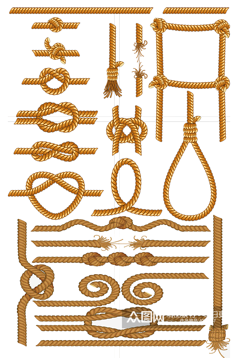 绳索绳子面孔麻绳素材
