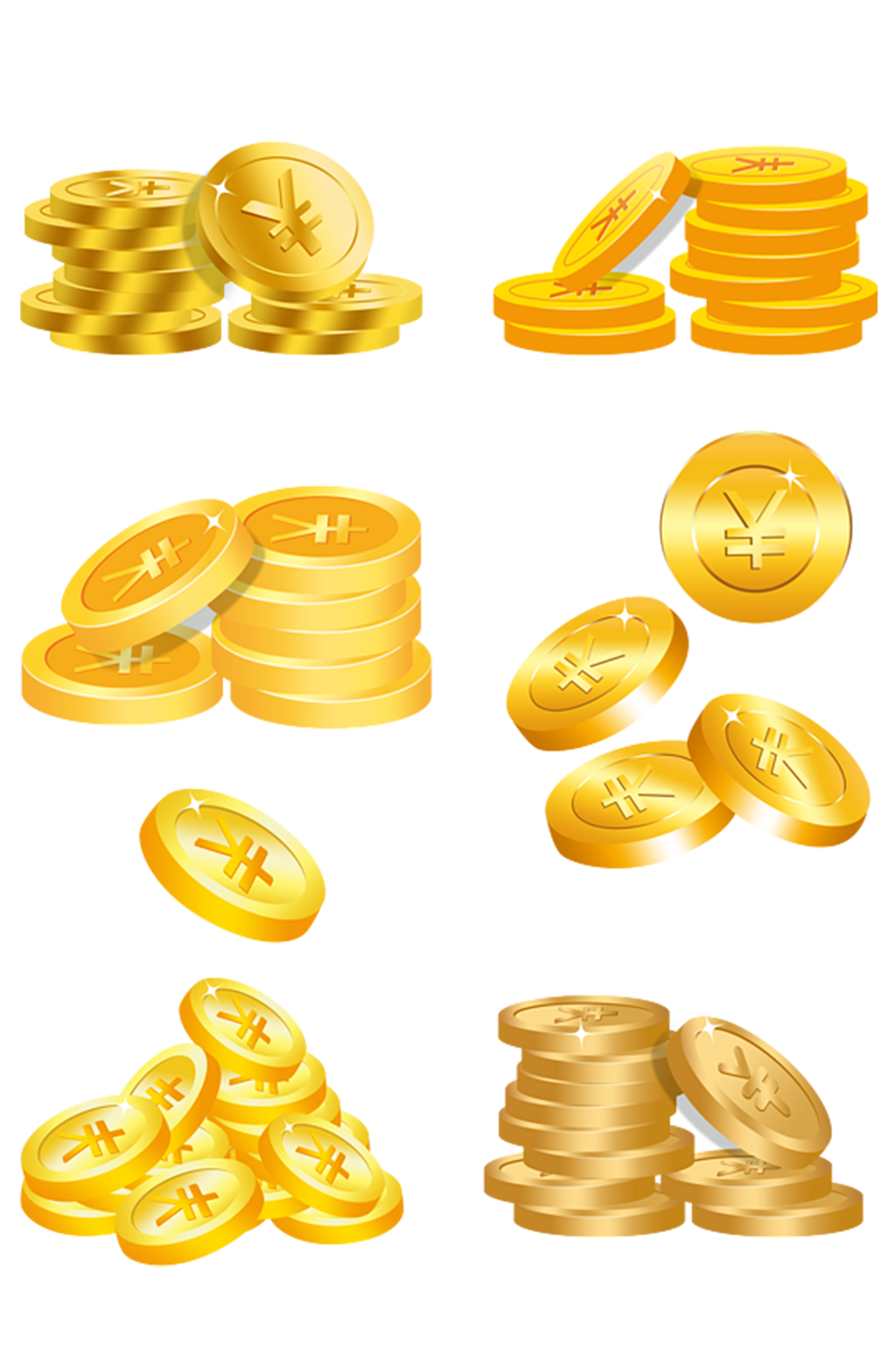 金币黄金金钱铜币素材