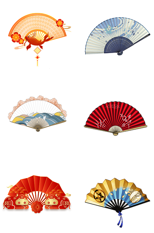 扇子手绘海报图片-扇子手绘海报设计素材-扇子手绘海报模板下载