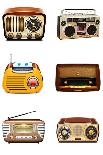 古典收音机录音机留声机