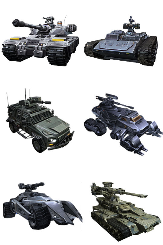 游戏装甲坦克模型素材