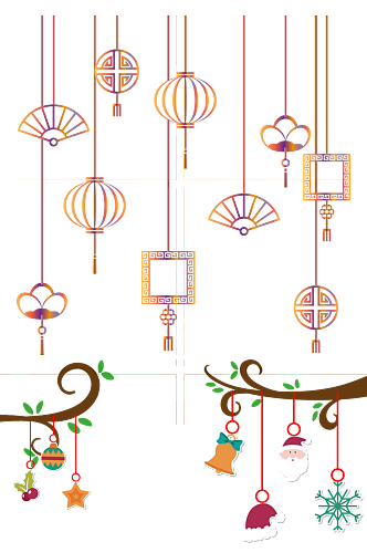 圣诞春节吊坠装饰